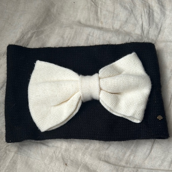 kate spade Black and White Bow Headband - Picture 1 of 1